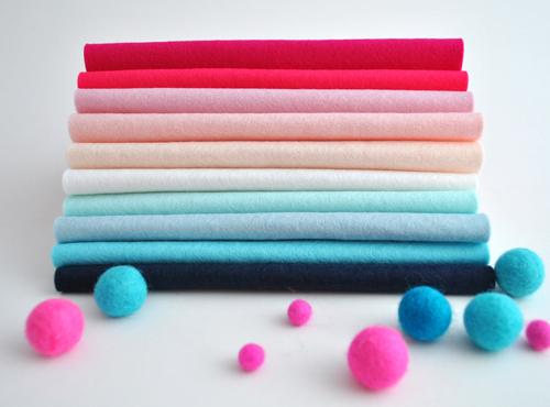 100% Wool felt sheets - 'Cosmopolitan' Collection-Cloud Craft