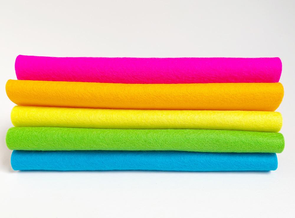 100% Wool felt sheets - 'Disco' Collection-Cloud Craft