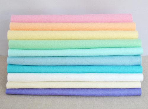 100% Wool felt sheets - 'Macaron' Collection-Cloud Craft