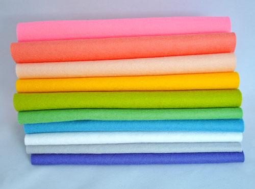 100% Wool felt sheets - 'Modern Brights' Collection-Cloud Craft