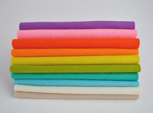 100% Wool felt sheets - 'Popsicle' Collection-Cloud Craft