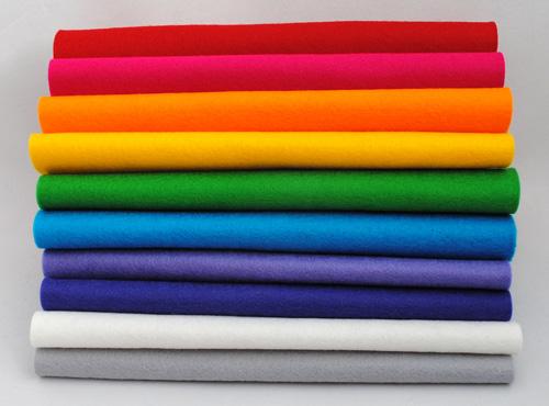 100% Wool felt sheets - 'Rainbow Brights' Collection-Cloud Craft