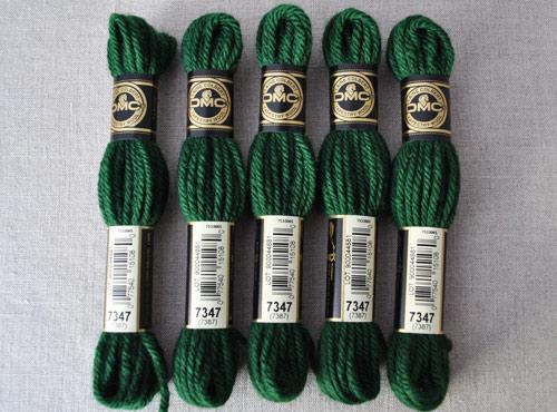 DMC Tapestry Wool - 7347 - matches 'Forest' wool felt-Cloud Craft