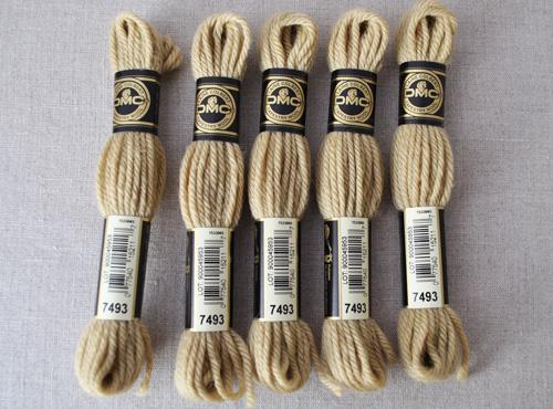 DMC Tapestry Wool - 7493 - matches 'Chartreuse' wool felt-Cloud Craft