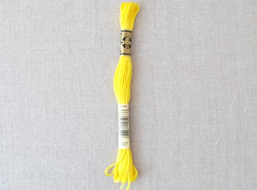 DMC stranded cotton embroidery thread - 307 - matches 'Zest'-Cloud Craft