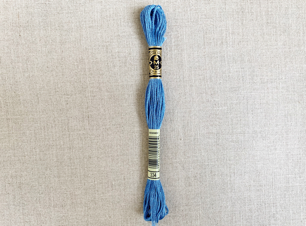DMC stranded cotton embroidery thread - 334 - matches 'Cowboy Blue'-Cloud Craft