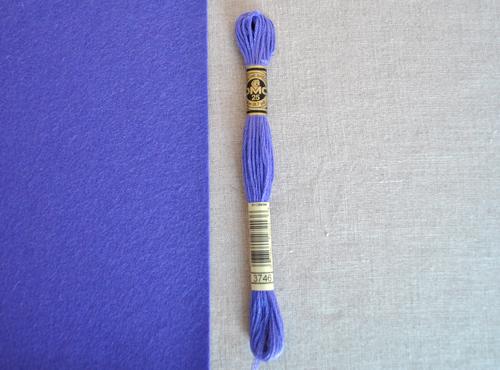 DMC stranded cotton embroidery thread - 3746 - matches 'Gentian'-Cloud Craft