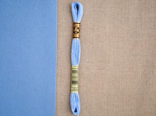 DMC stranded cotton embroidery thread - 3840 - matches 'Forget-me-not'-Cloud Craft