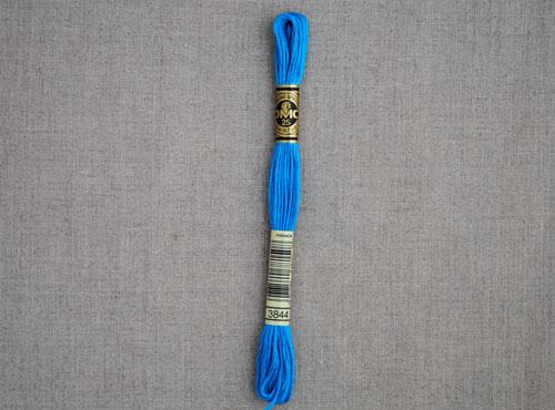 DMC stranded cotton embroidery thread - 3844 - matches 'Aegean'-Cloud Craft
