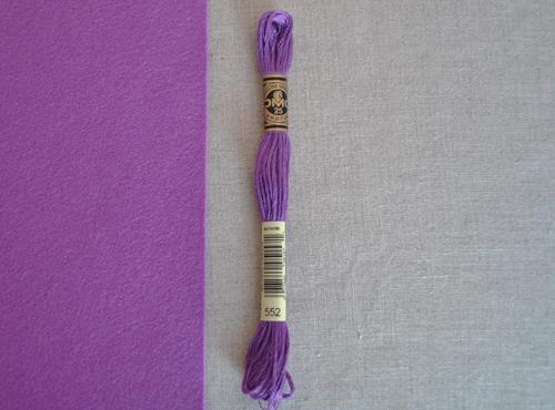 DMC stranded cotton embroidery thread - 552 - matches 'Carousel'-Cloud Craft