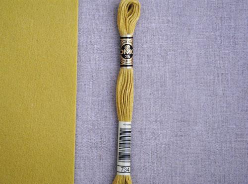 DMC stranded cotton embroidery thread - 734 - matches 'Chartreuse'-Cloud Craft