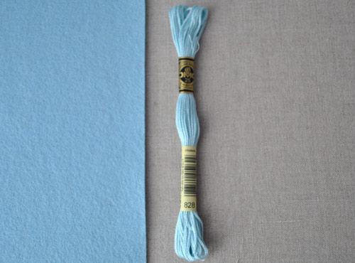 DMC stranded cotton embroidery thread - 828 - matches 'Ice Baby'-Cloud Craft