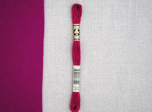 DMC stranded cotton embroidery thread - 915 - matches 'Berry Pie'-Cloud Craft