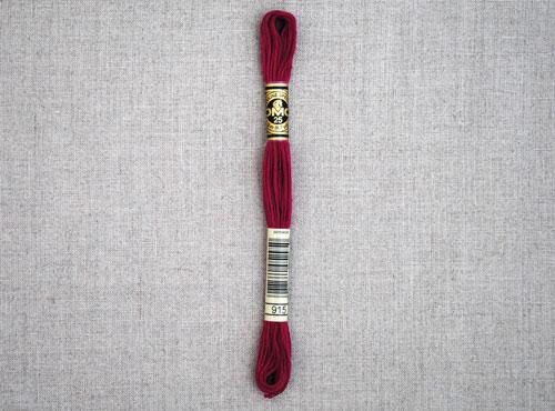 DMC stranded cotton embroidery thread - 915 - matches 'Berry Pie'-Cloud Craft