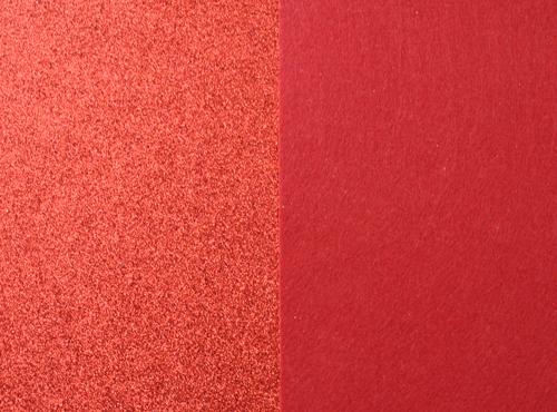Glitter felt - red-Cloud Craft