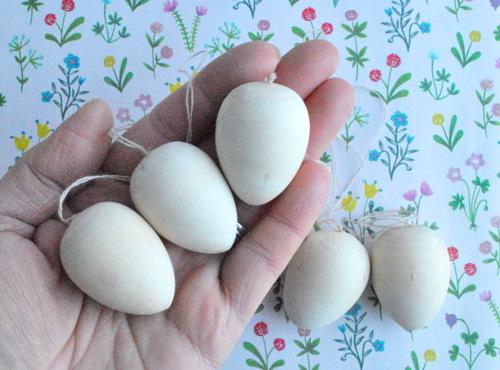Wooden eggs - large-Cloud Craft